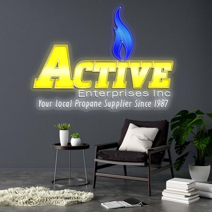 ACTIVE - Premium Neon Artwork