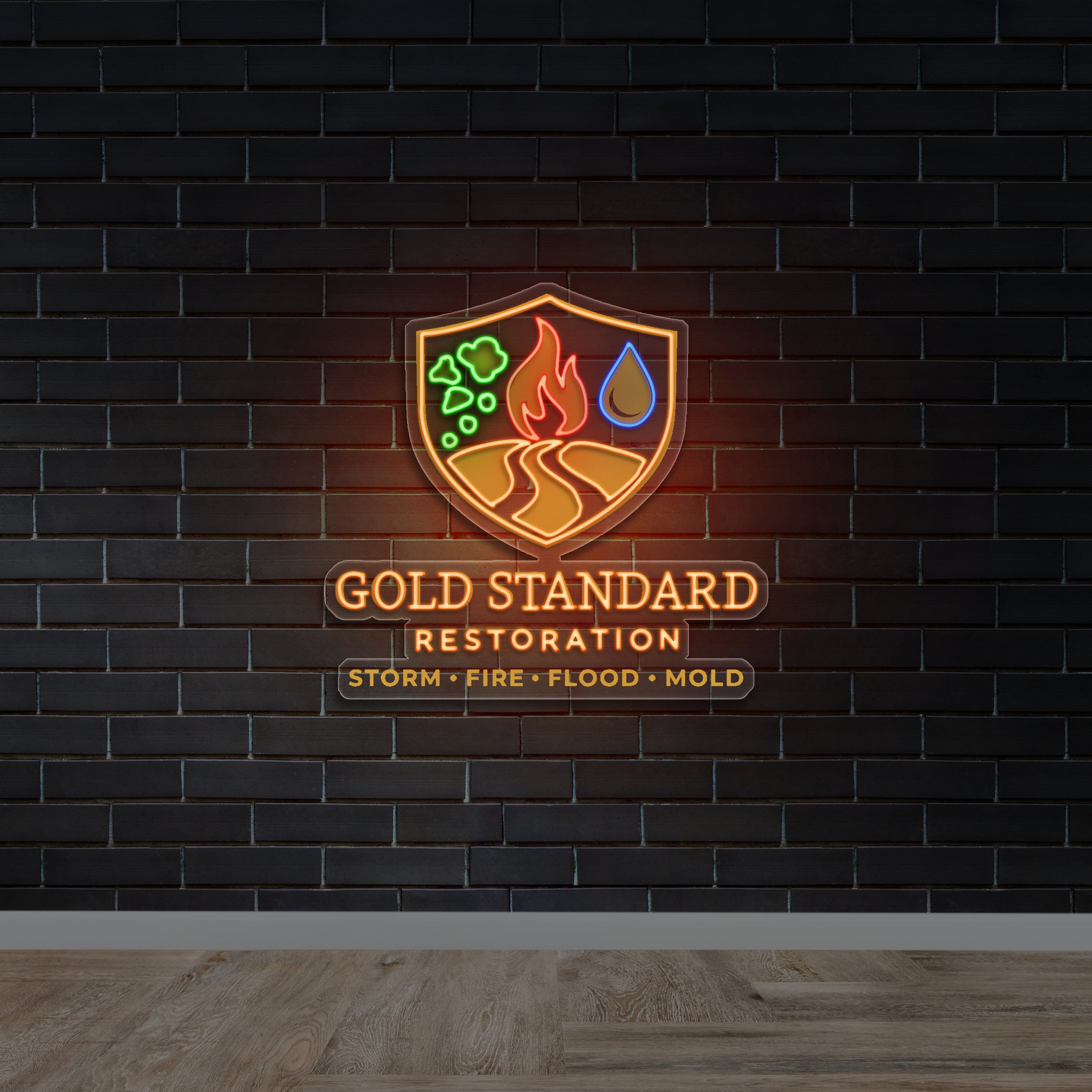 Gold Standard Restoration - Premium Neon Artwork