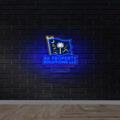 AK Property Solutions LLC - Premium Neon Artwork