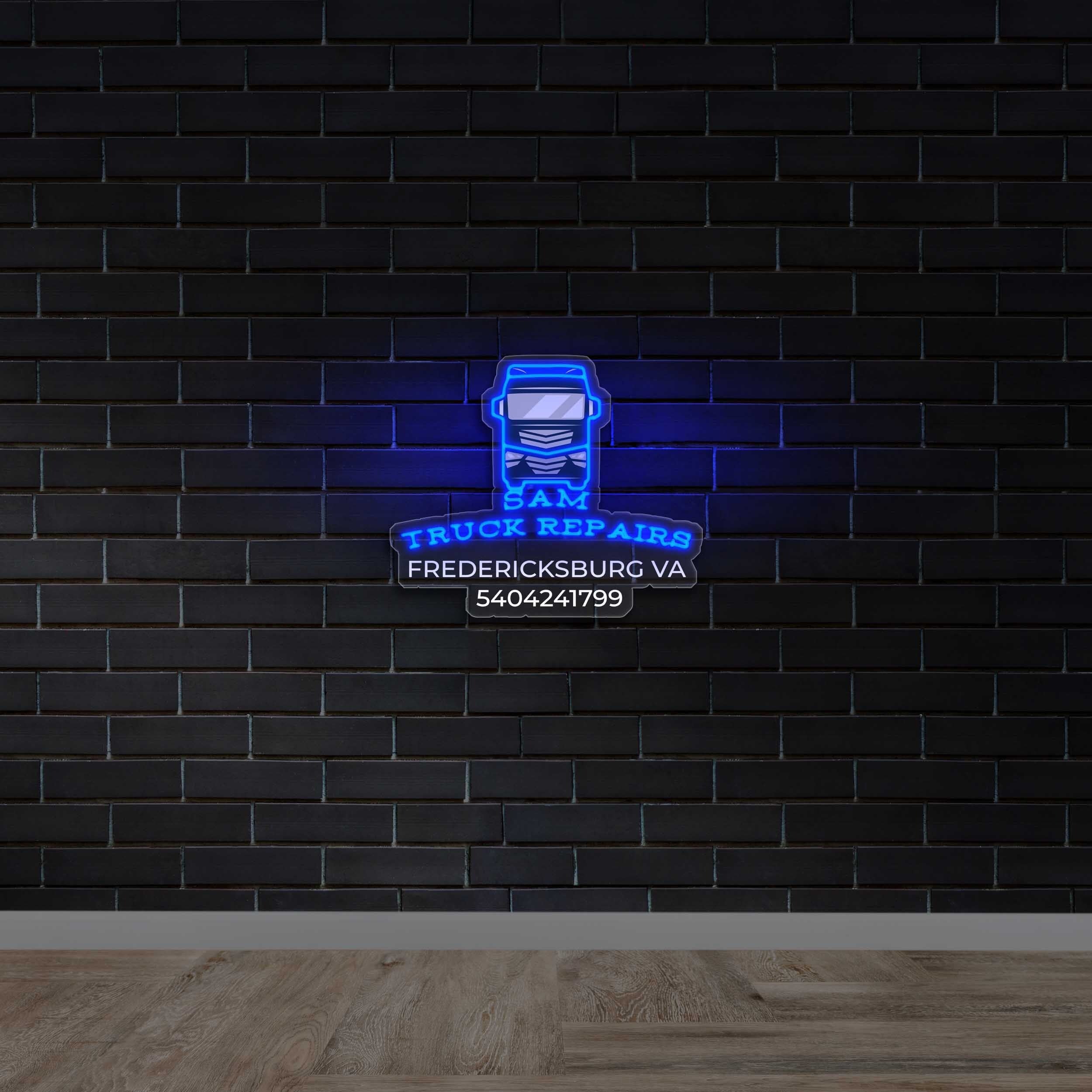 SAM Truck Repairs - Premium Neon Artwork
