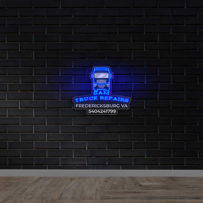 SAM Truck Repairs - Premium Neon Artwork