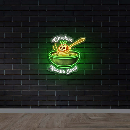 CHICKEN NOODLE SOUP - Premium Neon Artwork