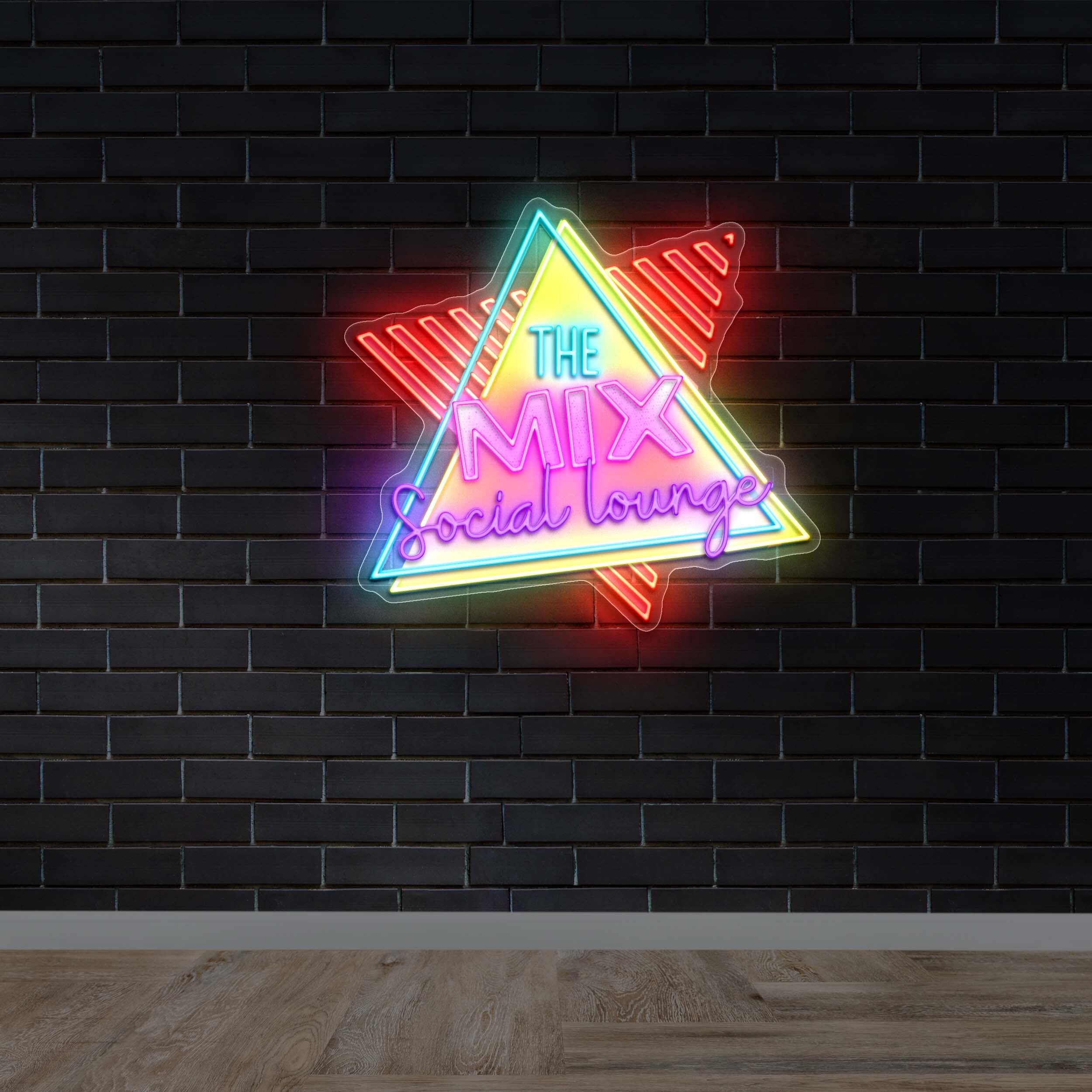 THE MIX SOCIAL LOUNGE | 2nd Version - Premium Neon Artwork