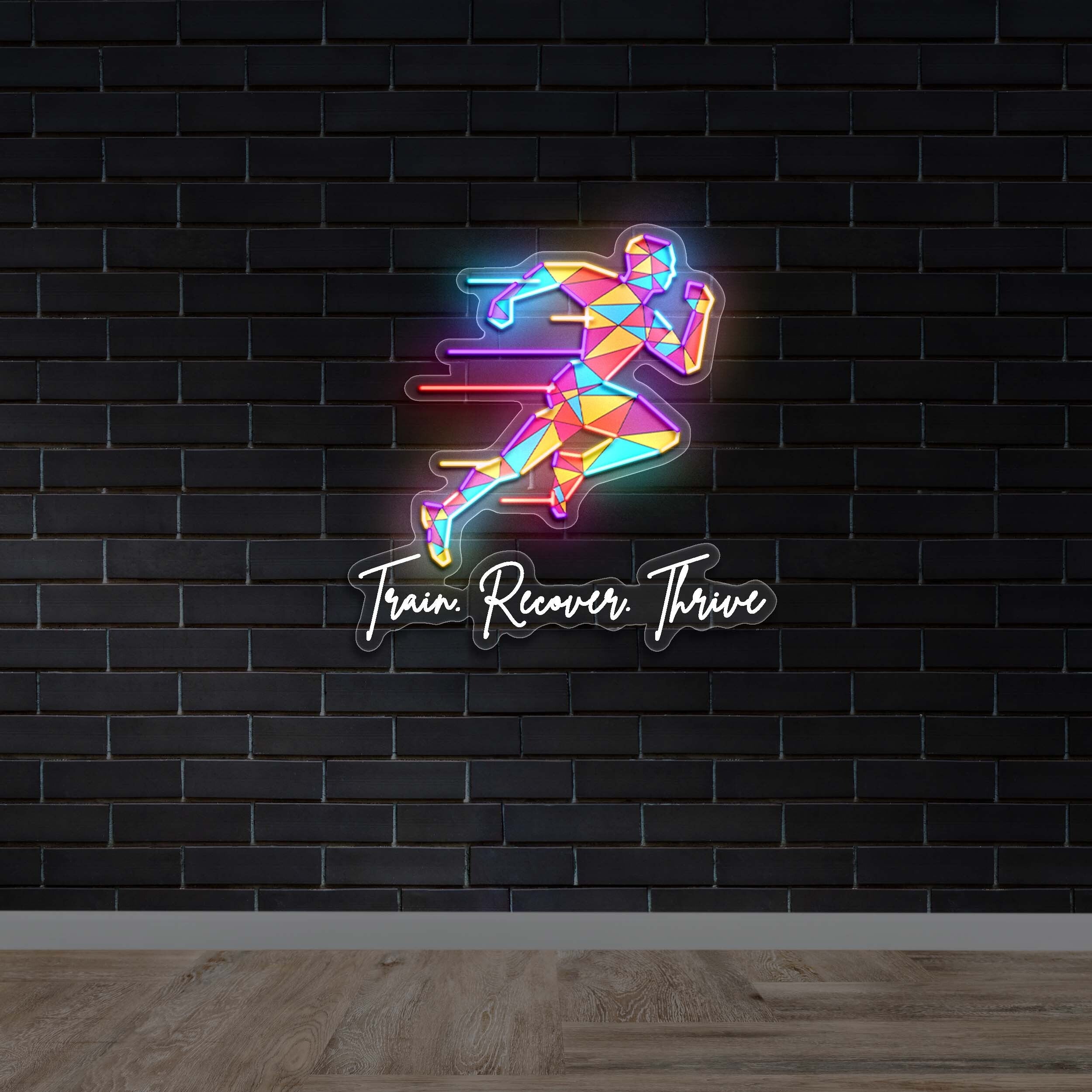 Train. Recover. Thrive. | 2nd Version - Premium Neon Artwork