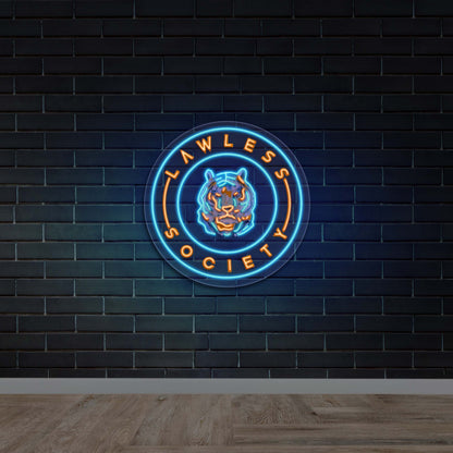 Lawless Society - Premium Neon Artwork