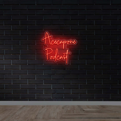 Acecapone Podcast  - Premium Neon Artwork