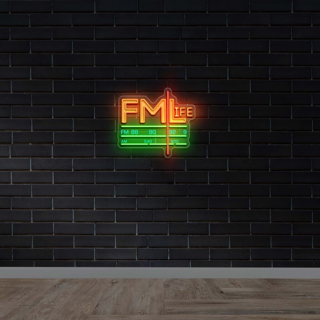 FM LIFE - Premium Neon Artwork