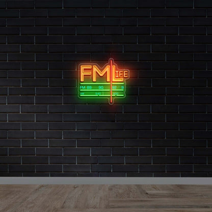 FM LIFE - Premium Neon Artwork