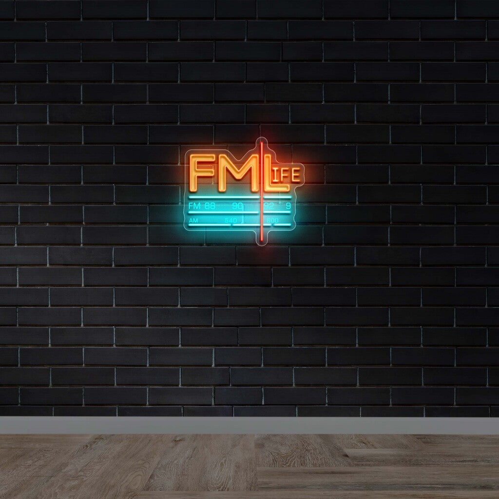 FM LIFE - Premium Neon Artwork