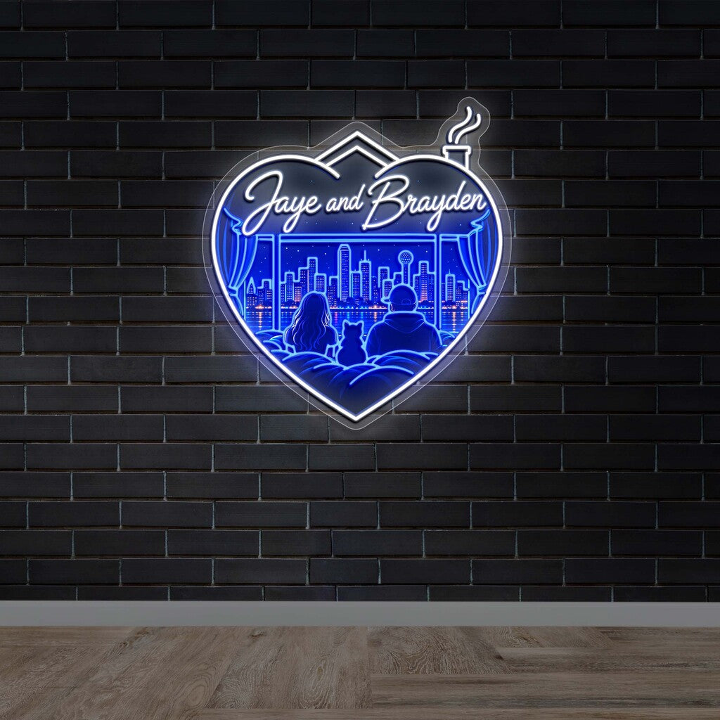 Jaye And Brayden - Premium Neon Artwork