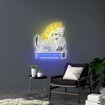 Pangea Brokerage - Premium Neon Artwork