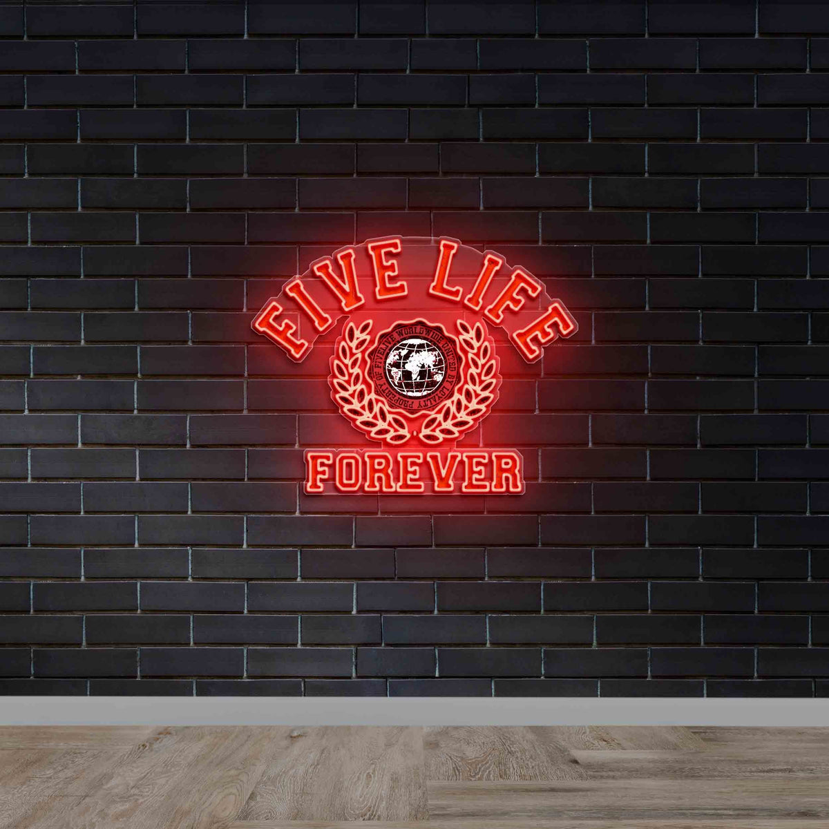 FIVE LIFE FOREVER - Premium Neon Artwork