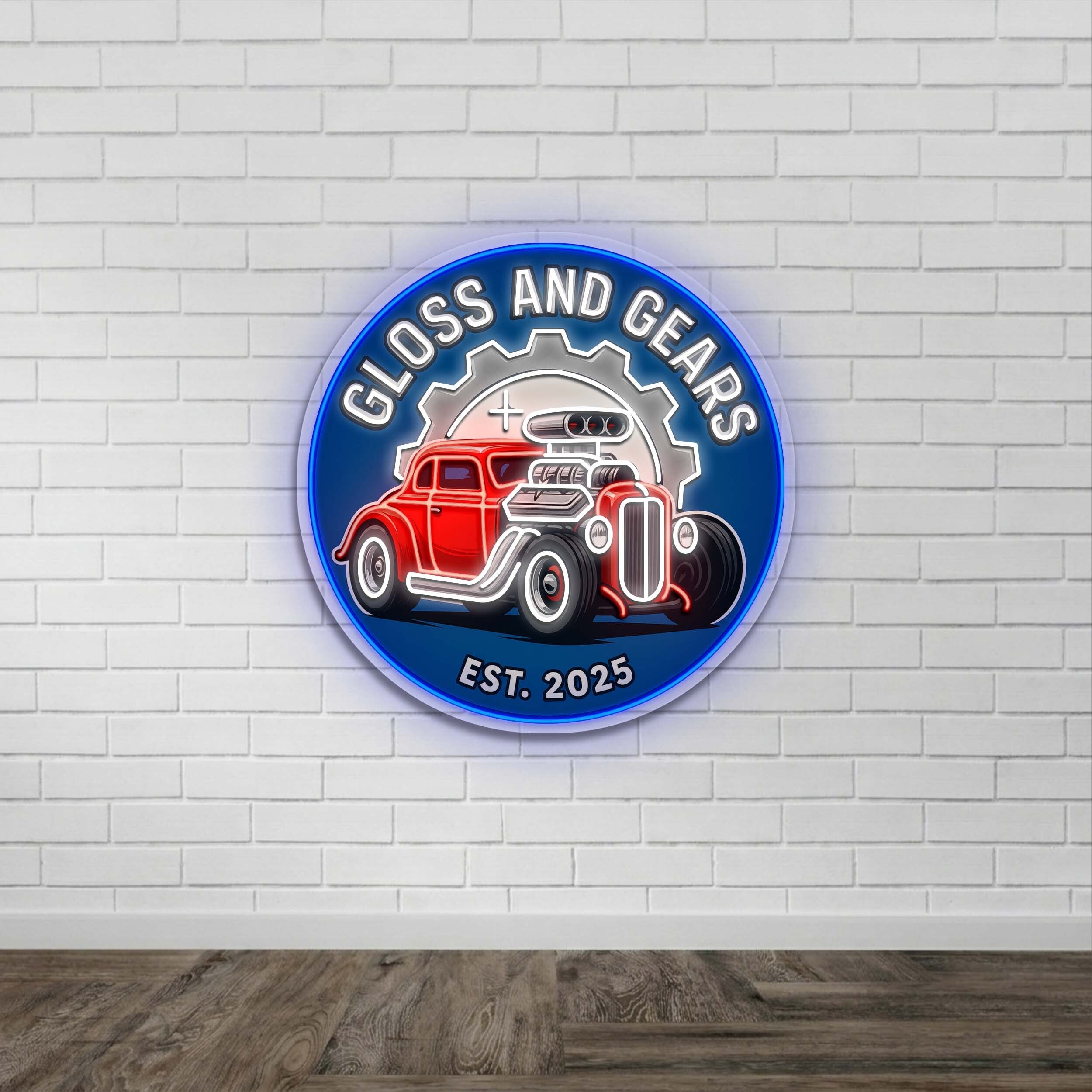GLOSS AND GEARS - Premium Neon Artwork