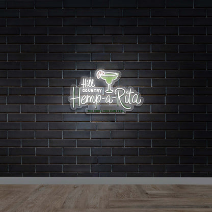 Hemp-a-Rita - Premium Neon Artwork