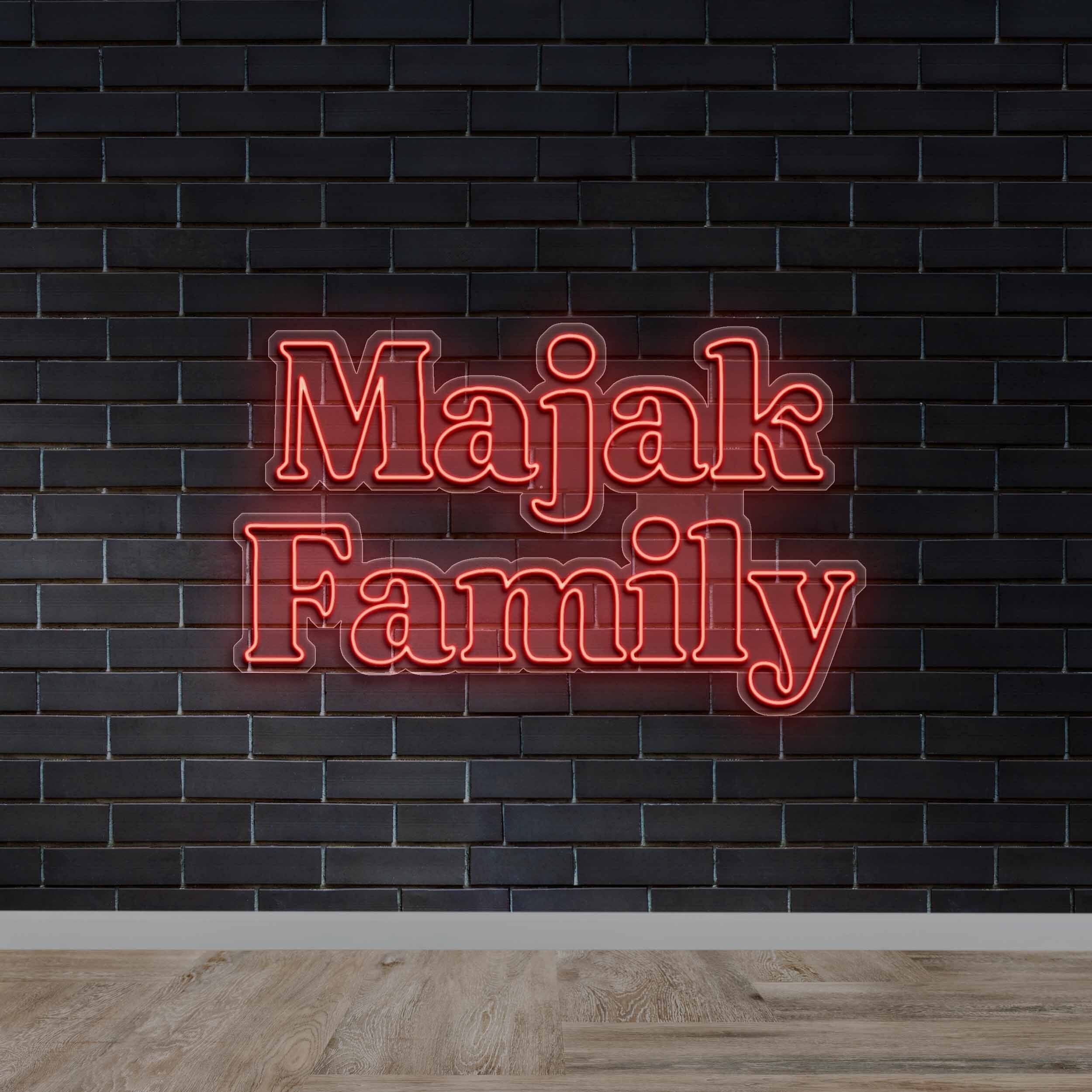 Majak Family - Premium Neon Artwork