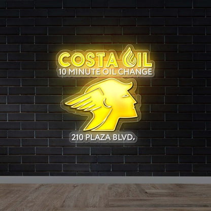 COSTA OIL - Premium Neon Artwork