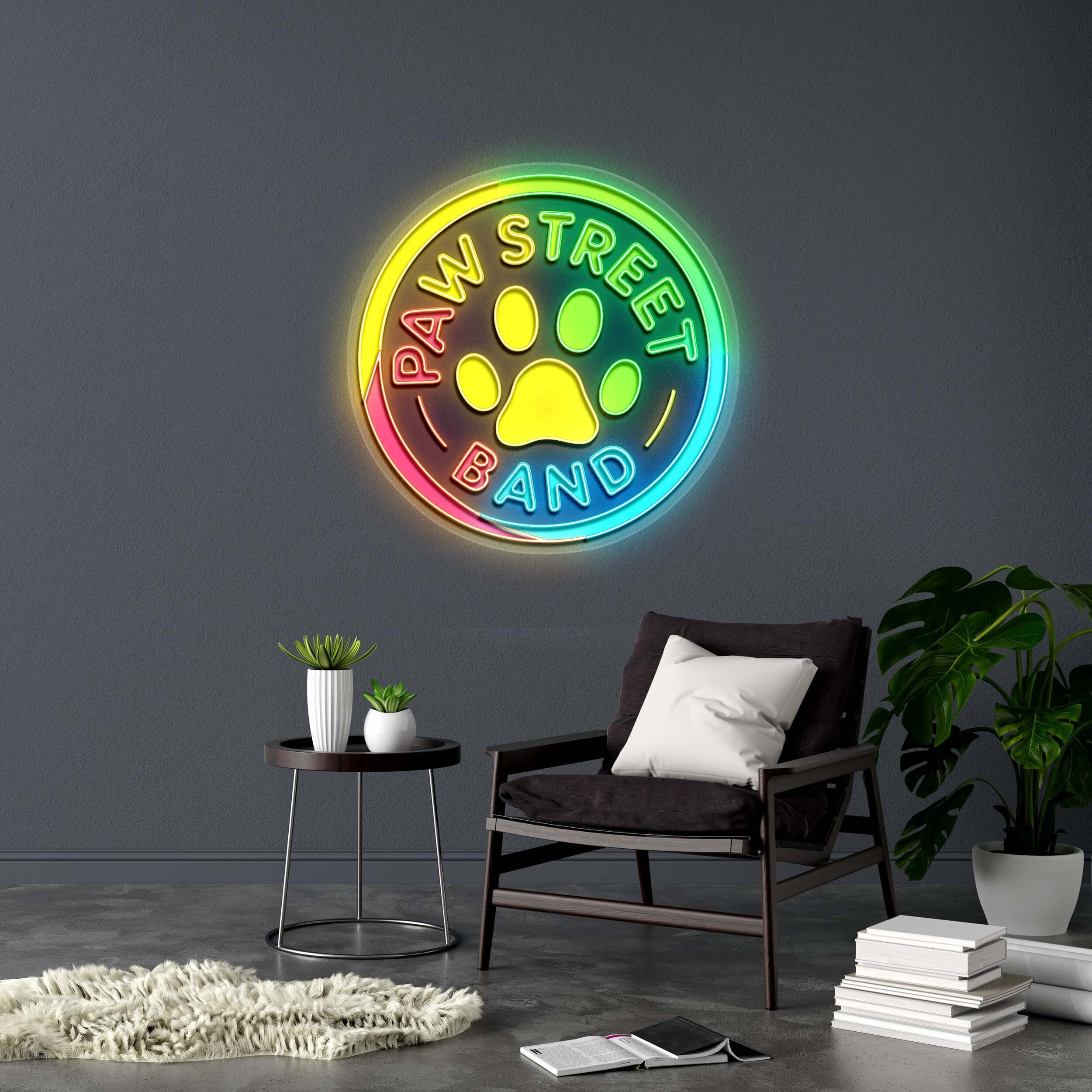 PAW STREET BAND - Premium Neon Artwork