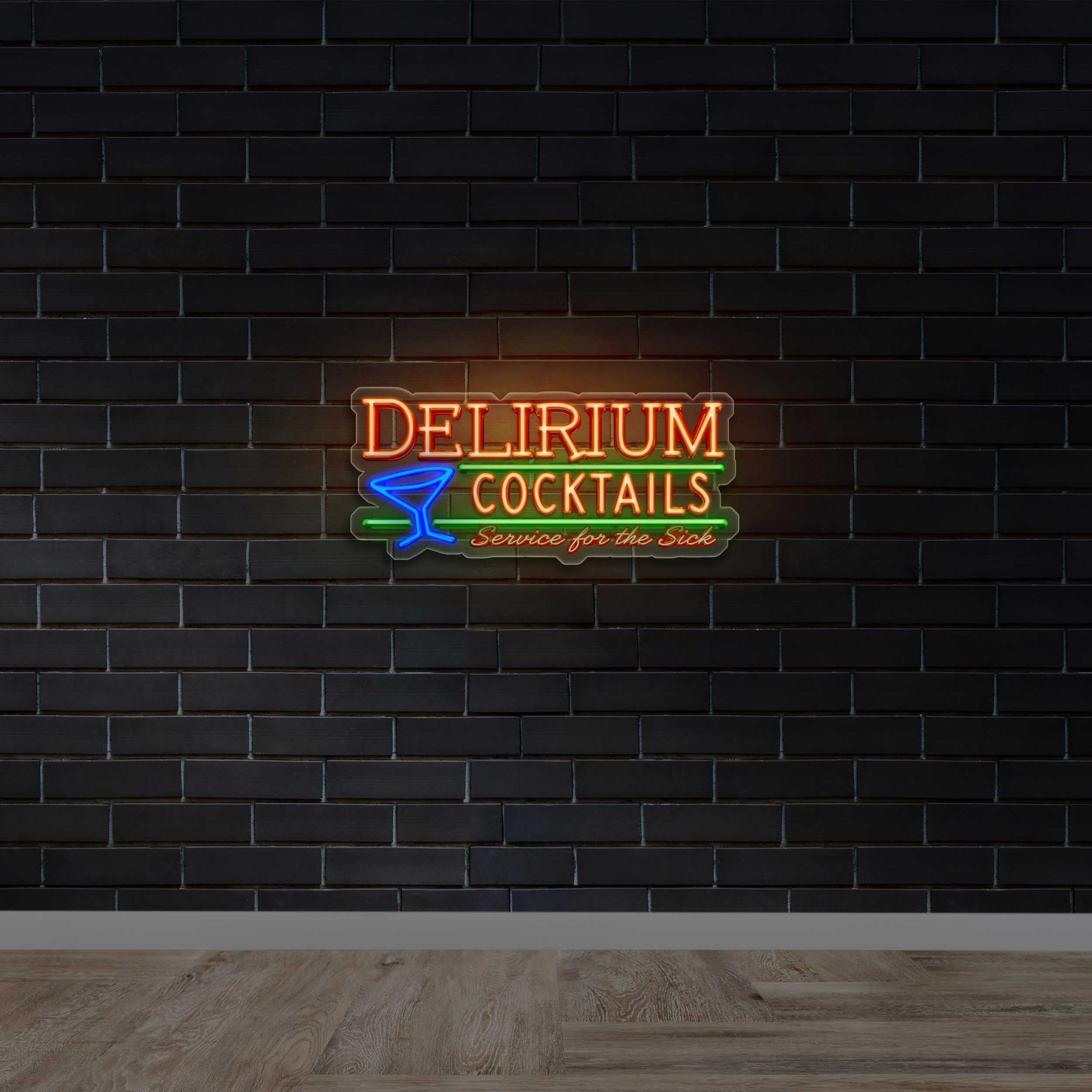 Delirium Cocktails - Premium Neon Artwork
