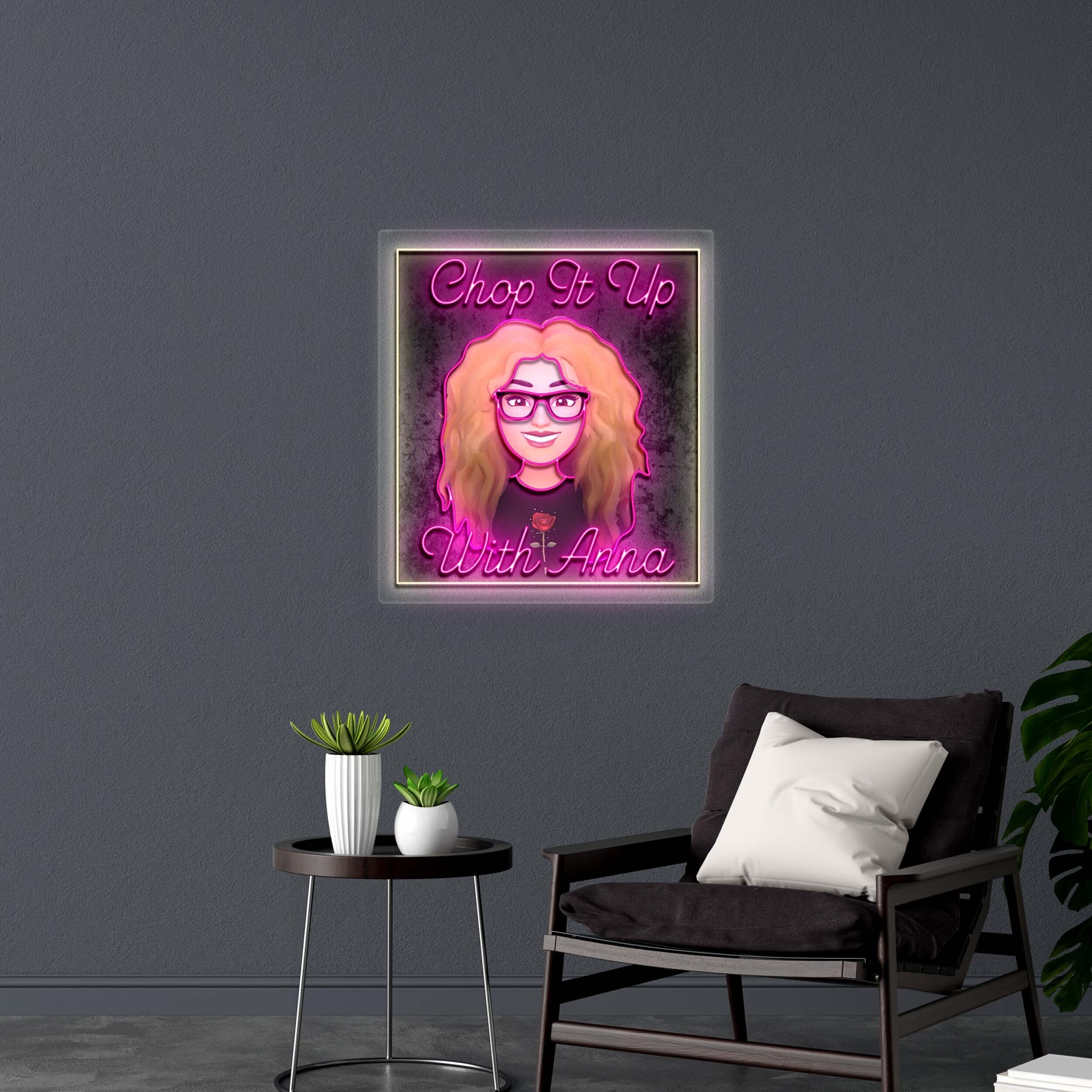 Chop It Up With Anna  - Premium Neon Artwork