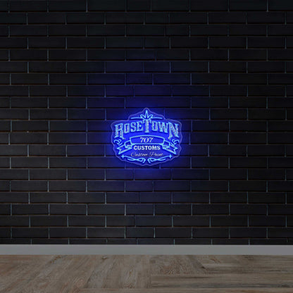 ROSE TOWN - Premium Neon Artwork