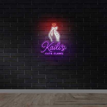 Kaili’s Cute Claws - Premium Neon Artwork