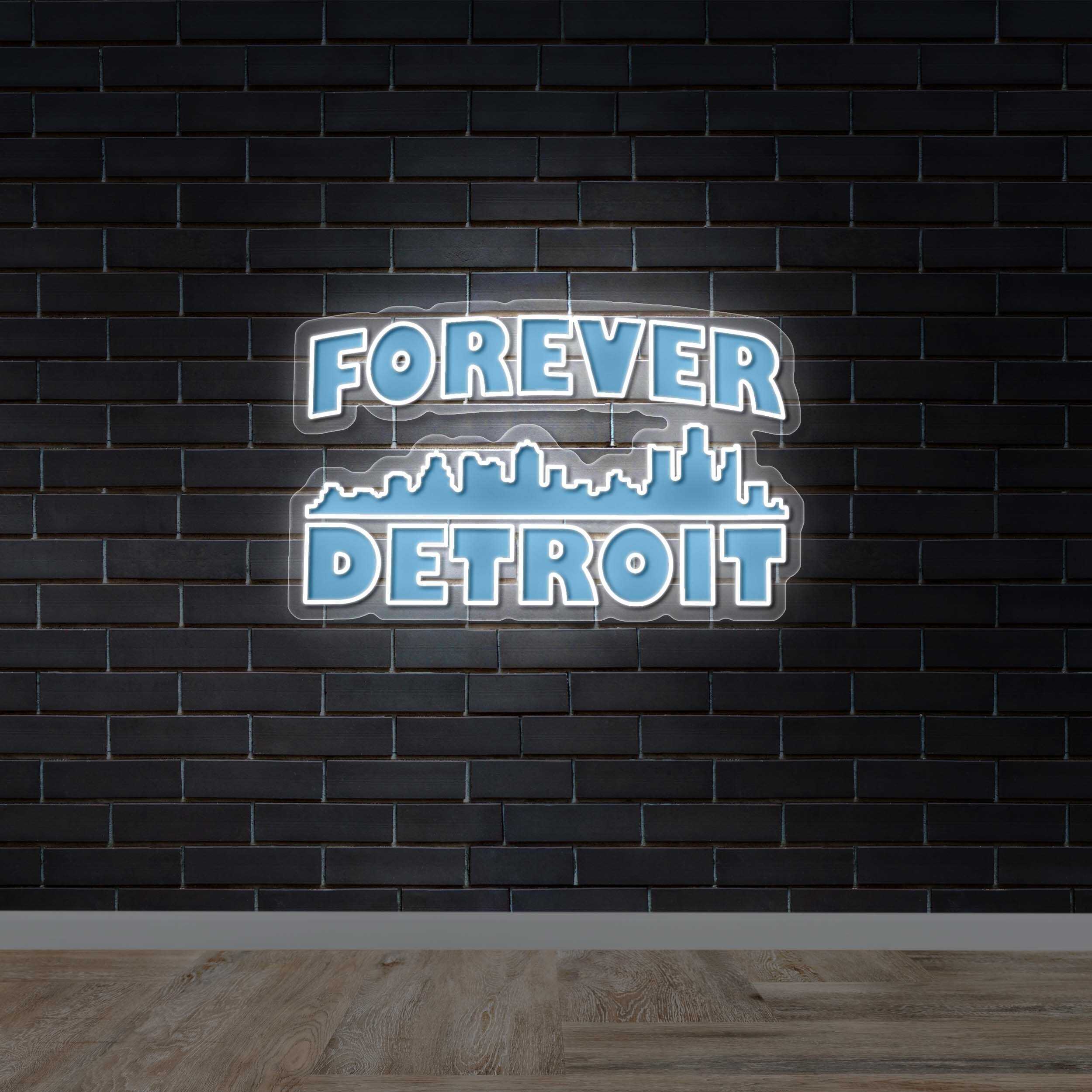 FOREVER DETROIT - Premium Neon Artwork