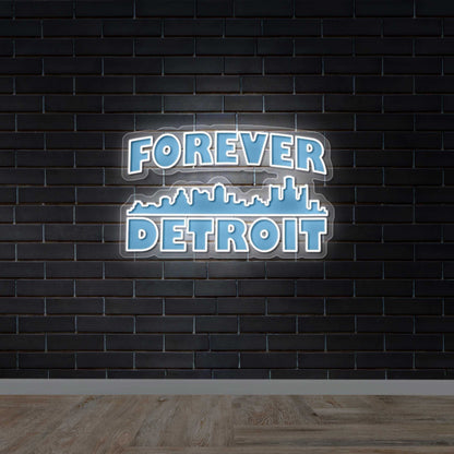 FOREVER DETROIT - Premium Neon Artwork