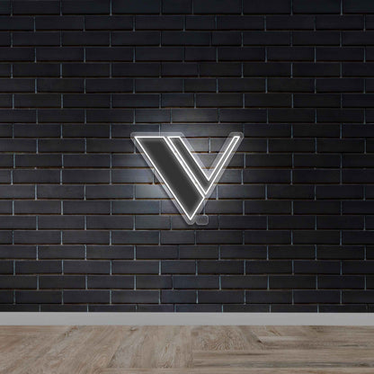 V Letter - Premium Neon Artwork