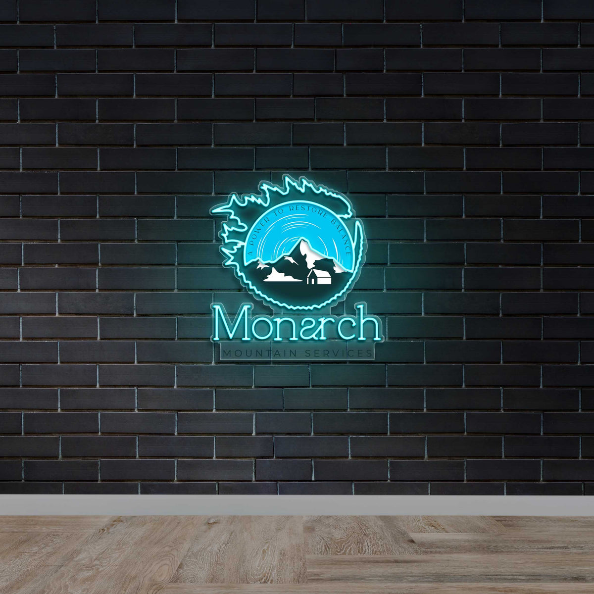 Monarch Mountain Services - Premium Neon Artwork