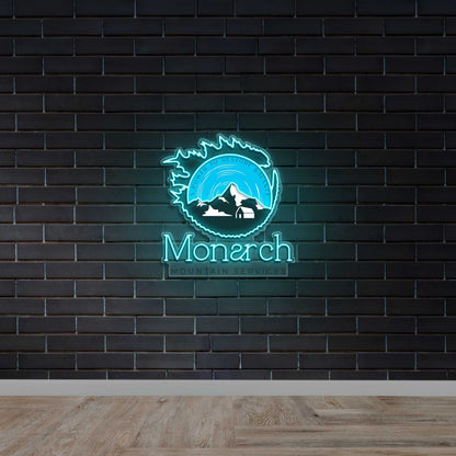 Monarch Mountain Services - Premium Neon Artwork