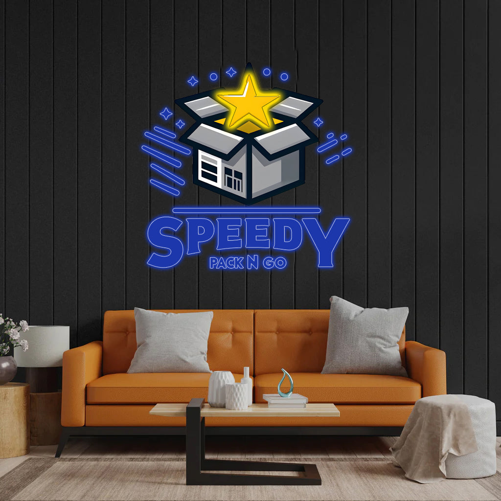 Speedy Pack N Go - Premium Neon Artwork