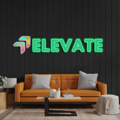 ELEVATE - Premium Neon Artwork