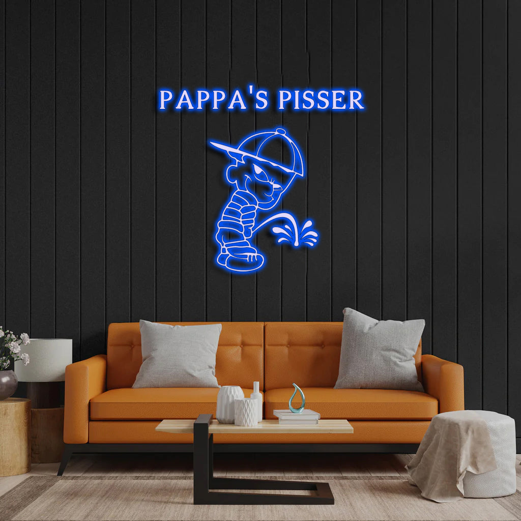 PAPPA'S PISSER - Premium Neon Artwork