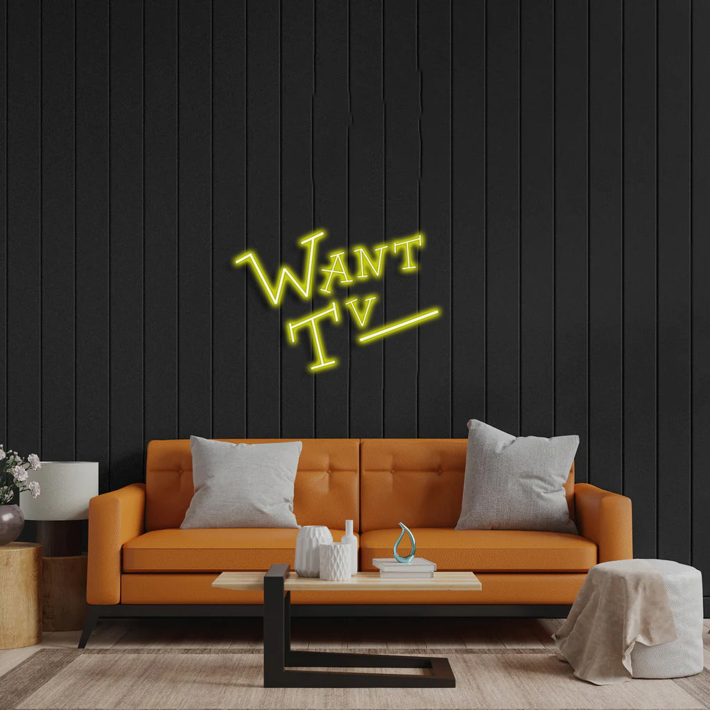 Want TV - Premium Neon Artwork