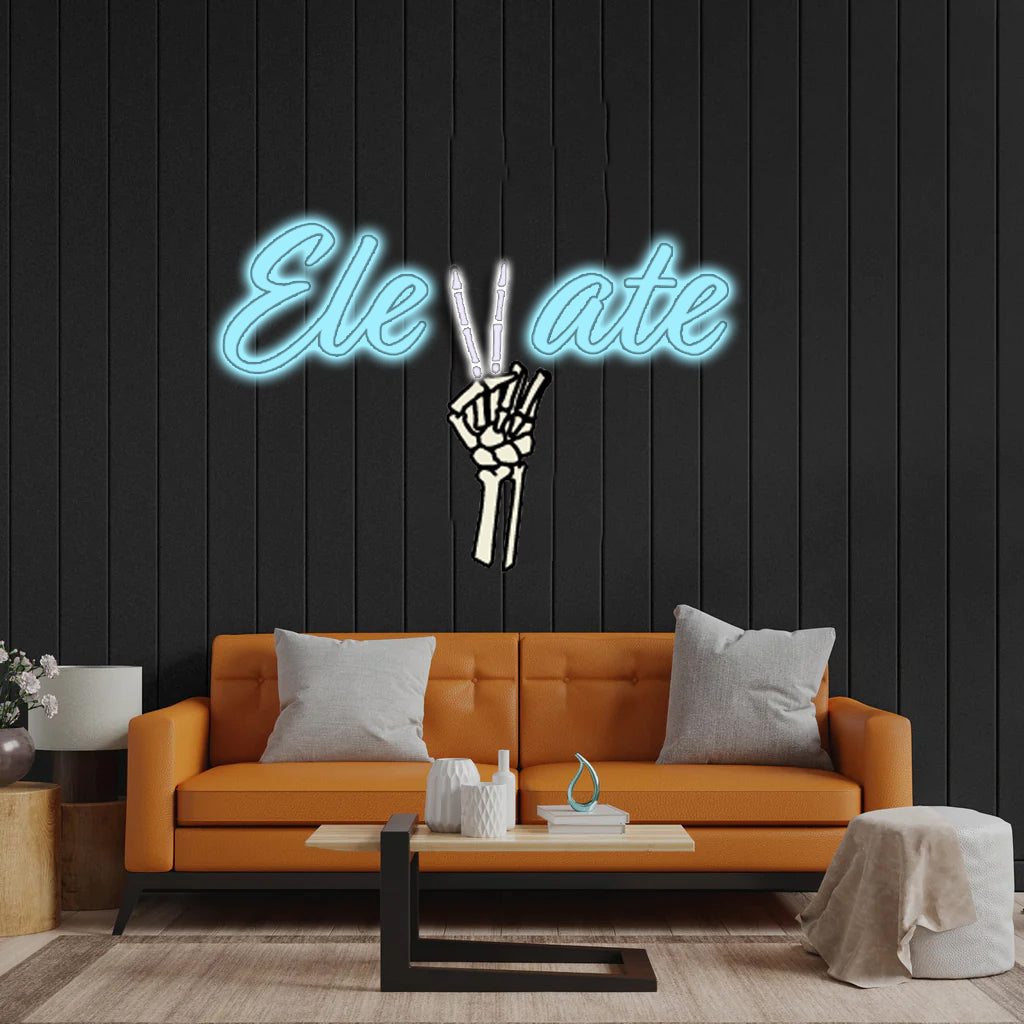 Elevate - Premium Neon Artwork