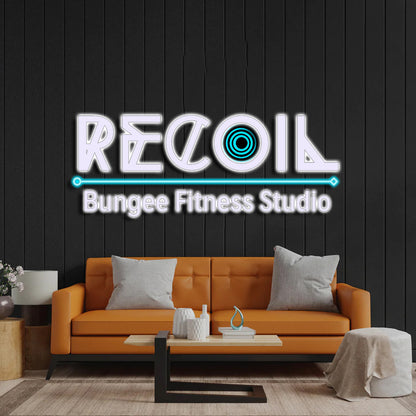 RECOIL Bungee Fitness Studio - Premium Neon Artwork
