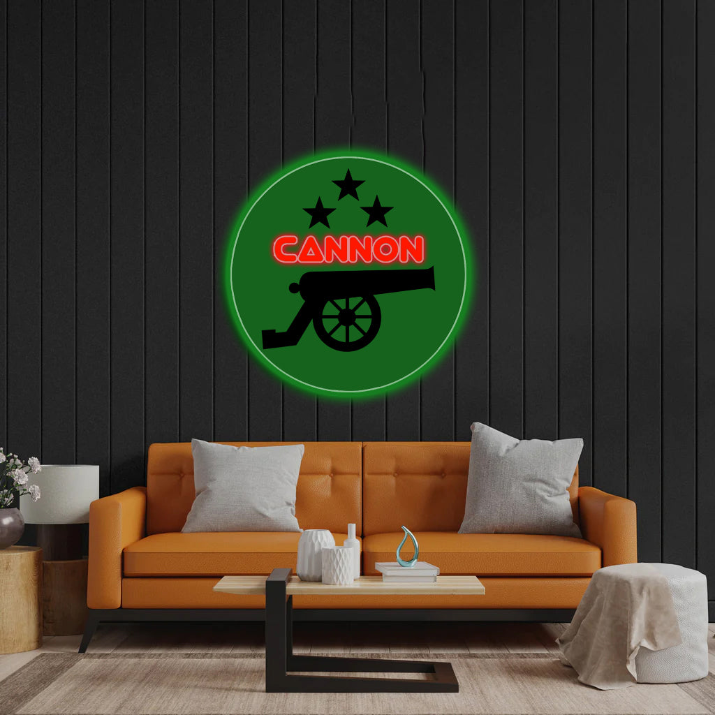 Cannon - Premium Neon Artwork