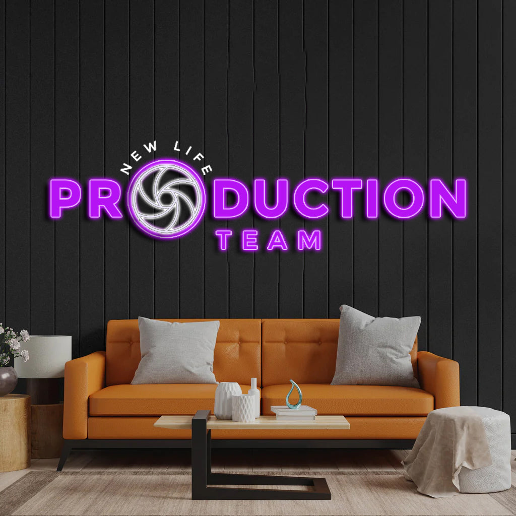 PRODUCTION TEAM - Premium Neon Artwork
