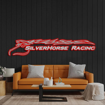 SilverHorse Racing - Premium Neon Artwork