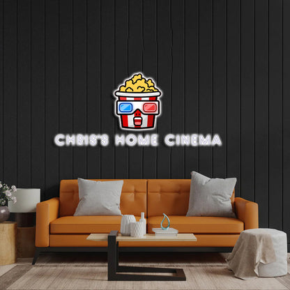 Chris's Home Cinema - Premium Neon Artwork