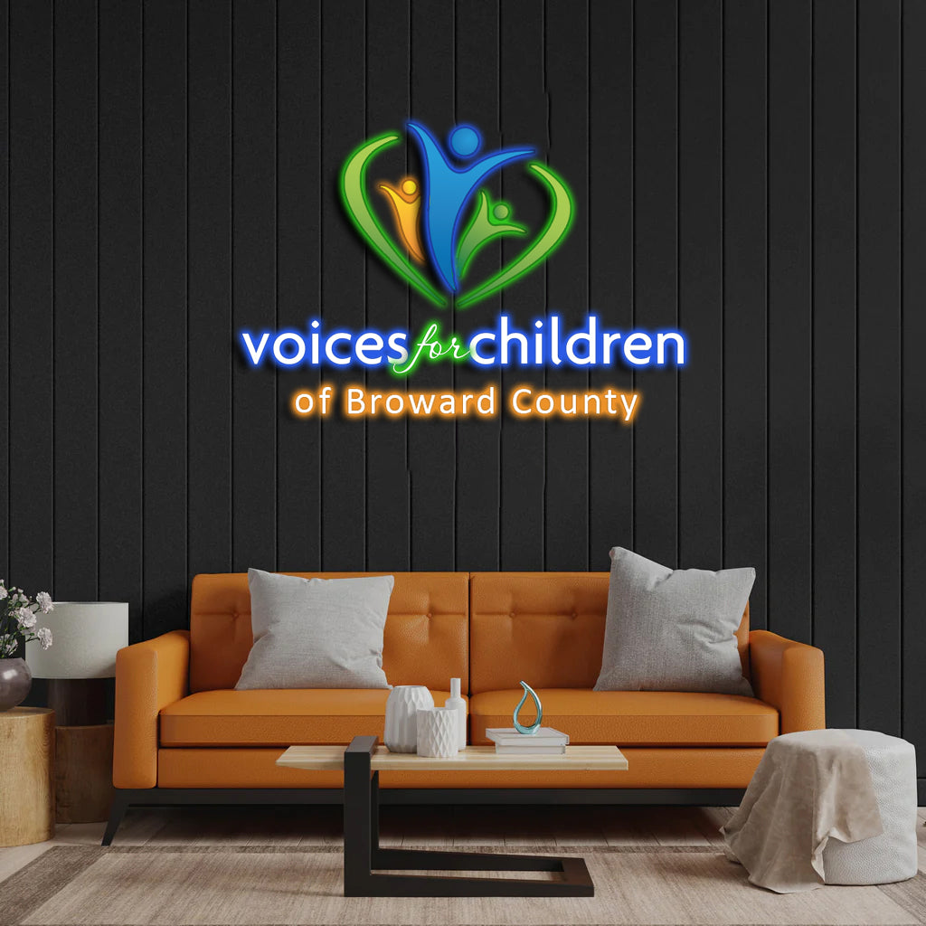 Voices For Children - Premium Neon Artwork