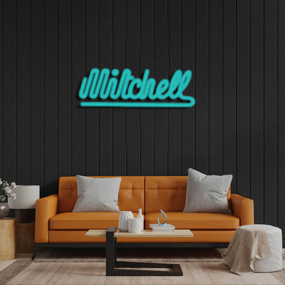 Mitchell (25 inch) - Premium Neon Artwork