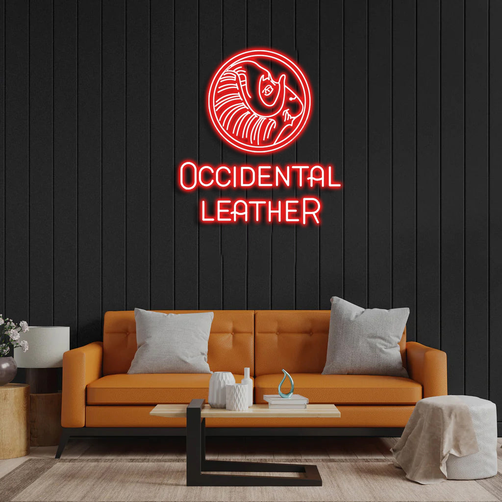 Occidental Leather - Premium Neon Artwork