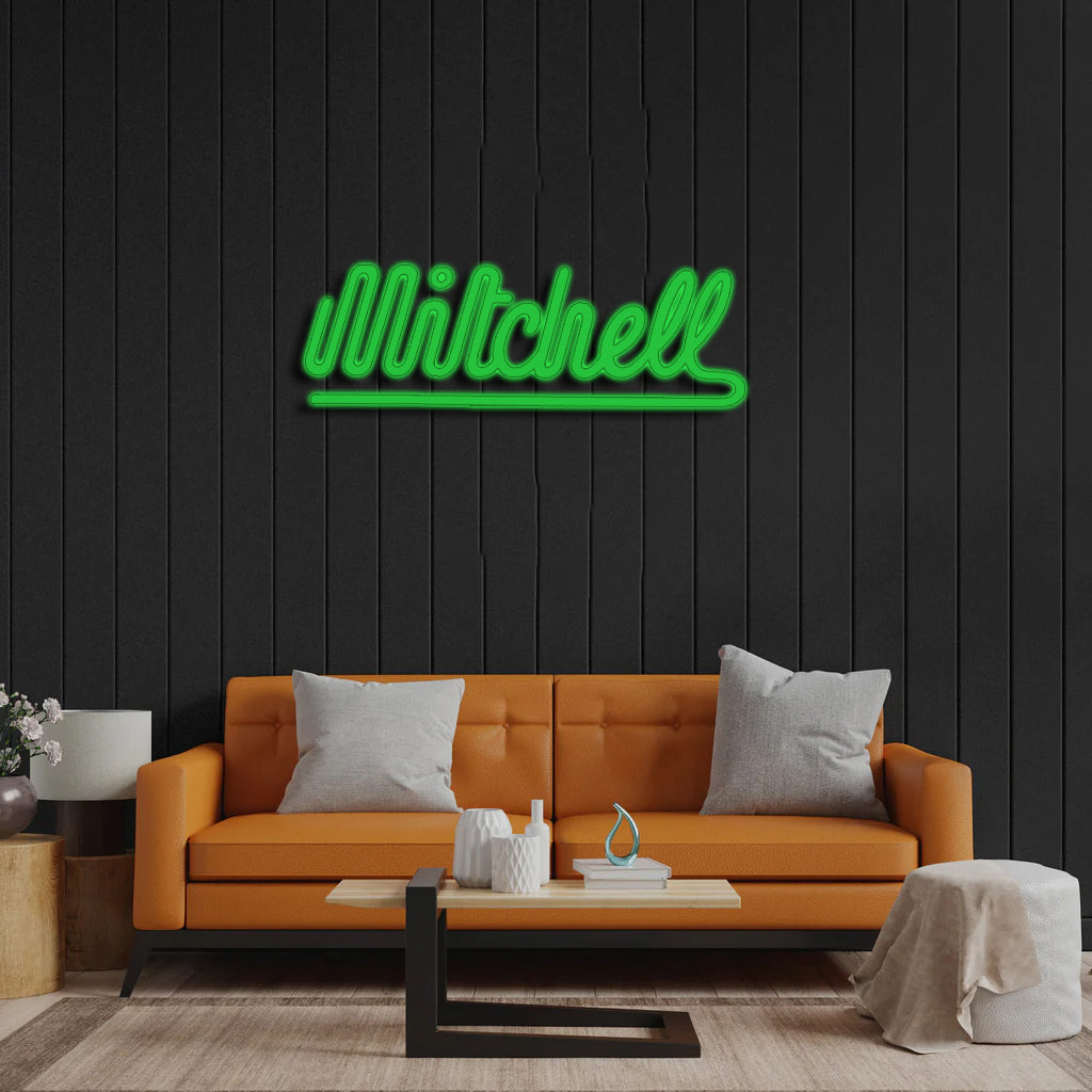 Mitchell (25 inch) - Premium Neon Artwork