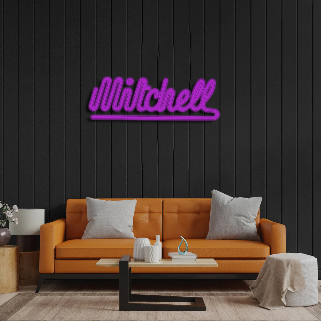 Mitchell (25 inch) - Premium Neon Artwork