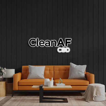 Clean Af + Budget + Baked + DM - Premium Neon Artwork