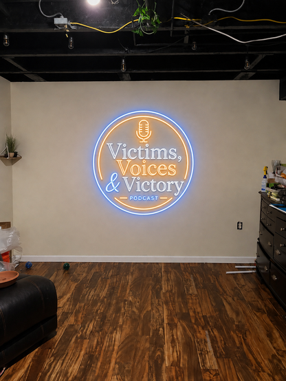 Victims, Voices & Victory - Premium Neon Artwork