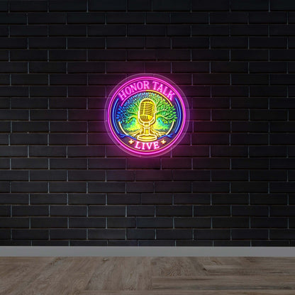 HONOR TALK LIVE - Premium Neon Artwork