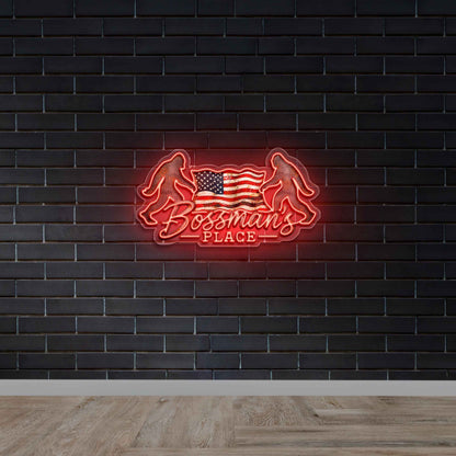 Bossman's Place - Premium Neon Artwork
