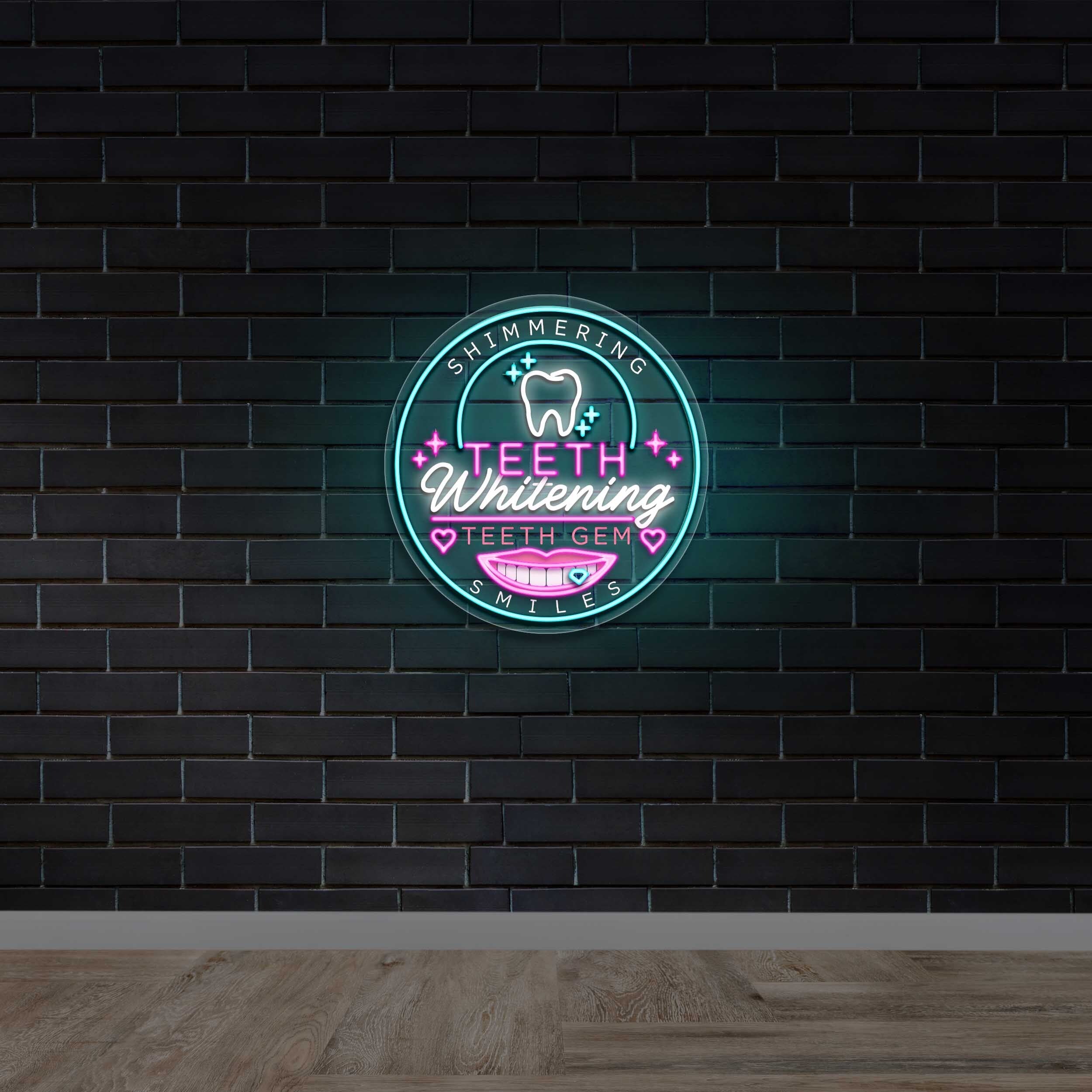 Teeth Whitening - Premium Neon Artwork